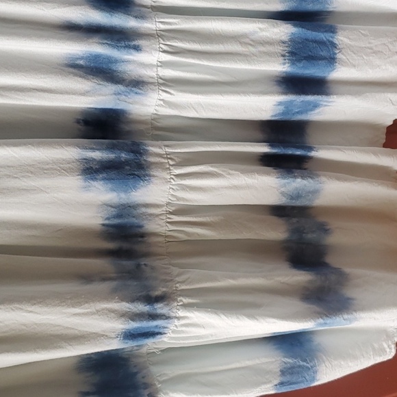 Simply Southern Blue Tie Dye and White Dress Long Sleeve Med⁹ - Picture 6 of 7